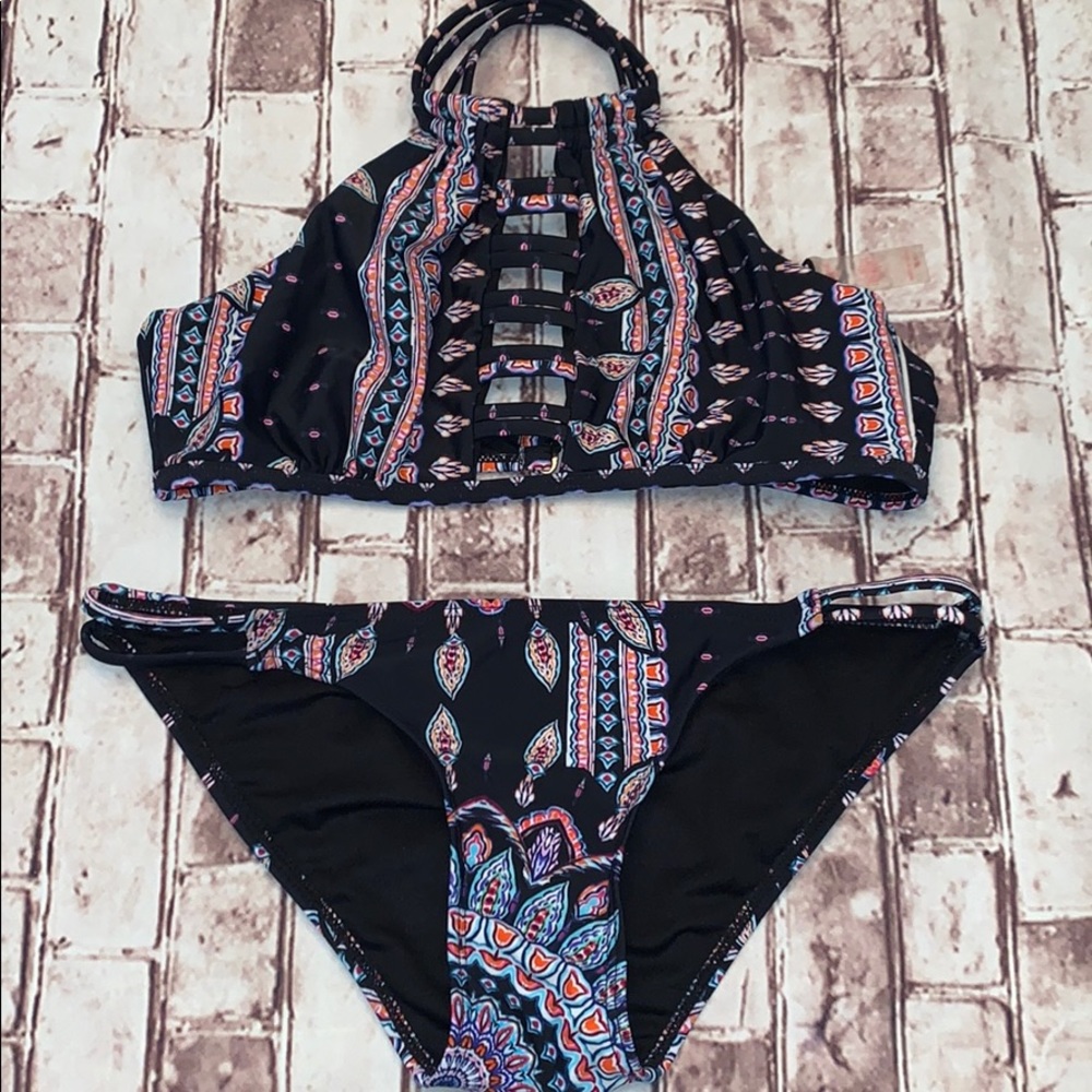 Two piece Coral Topics bikini swimsuit small *